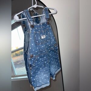 Osh Kosh B’gosh star denim overall shorts